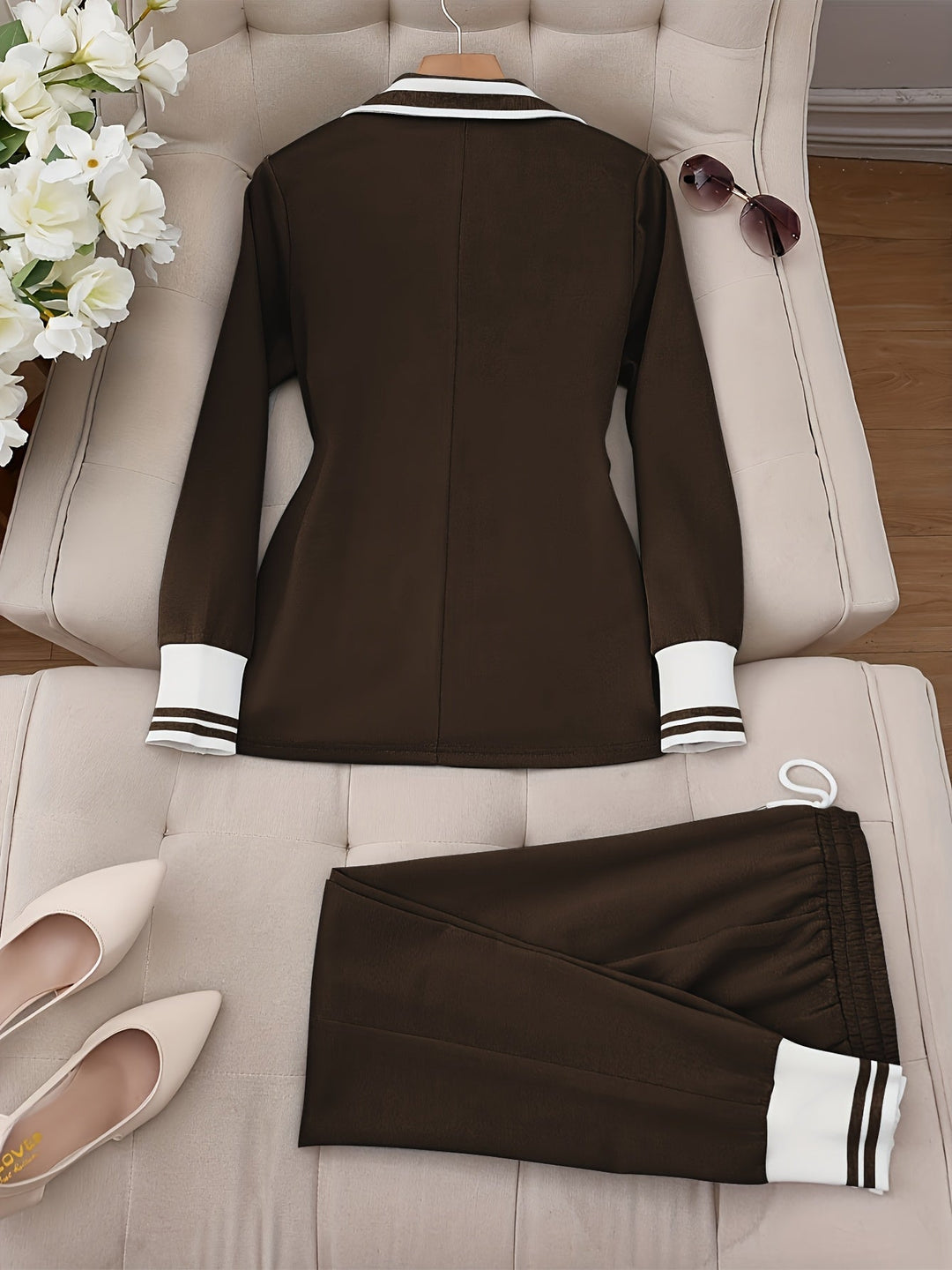 Ingelore - Divatos Csíkos Kétrészes Szett