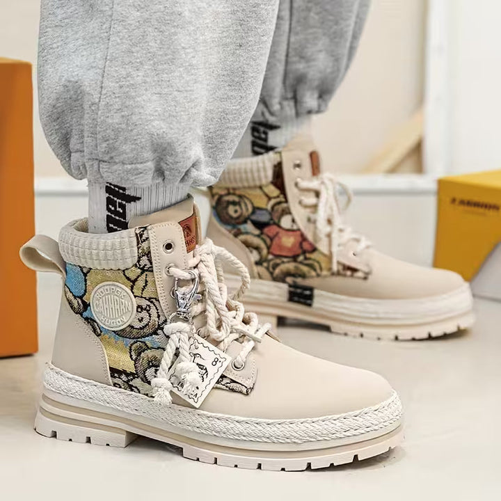 Hilarie - Teddy Nyomtatás Csúszásgátló Tornacipő