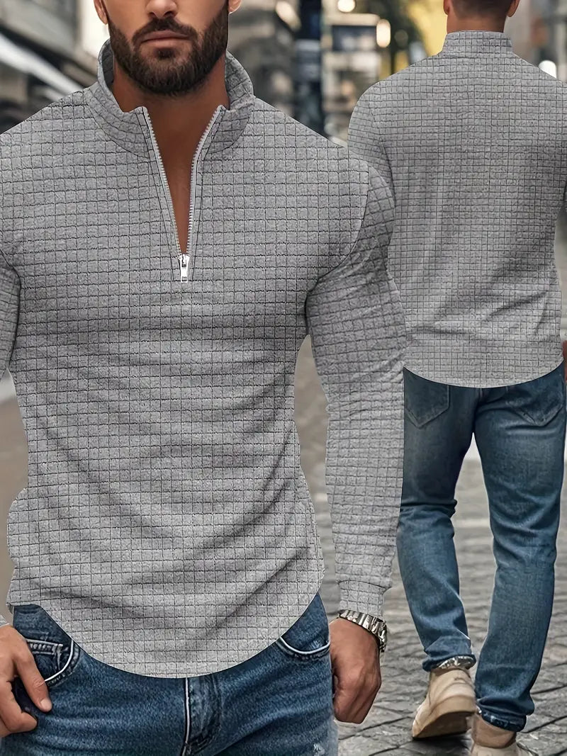 Jarryd - Hosszú Ujjú Pulóver Félcipzárral