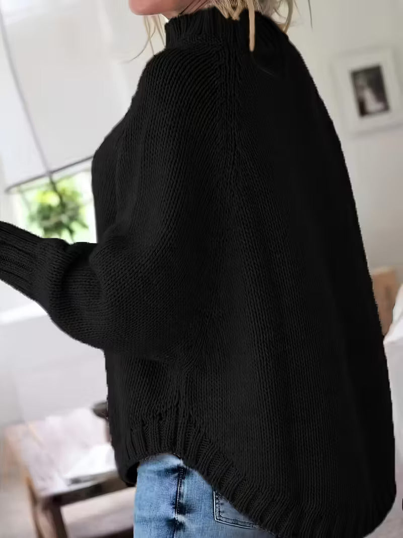 Pamella - Kábelkötésű Túlméretezett Pulóver