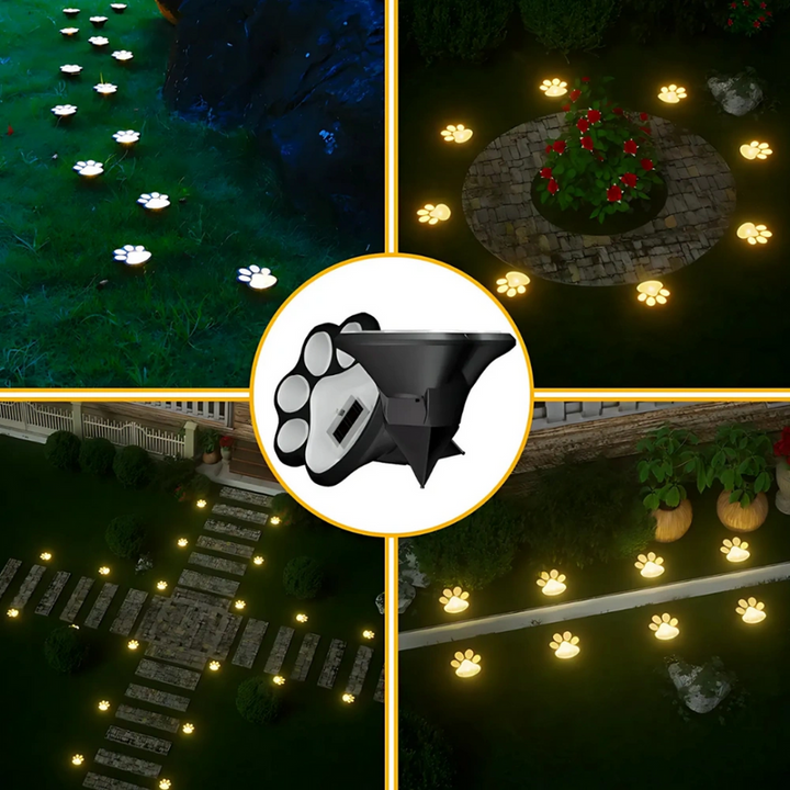 PawGlow - Kültéri LED-es Napelemes Kerti Mancsvilágítás