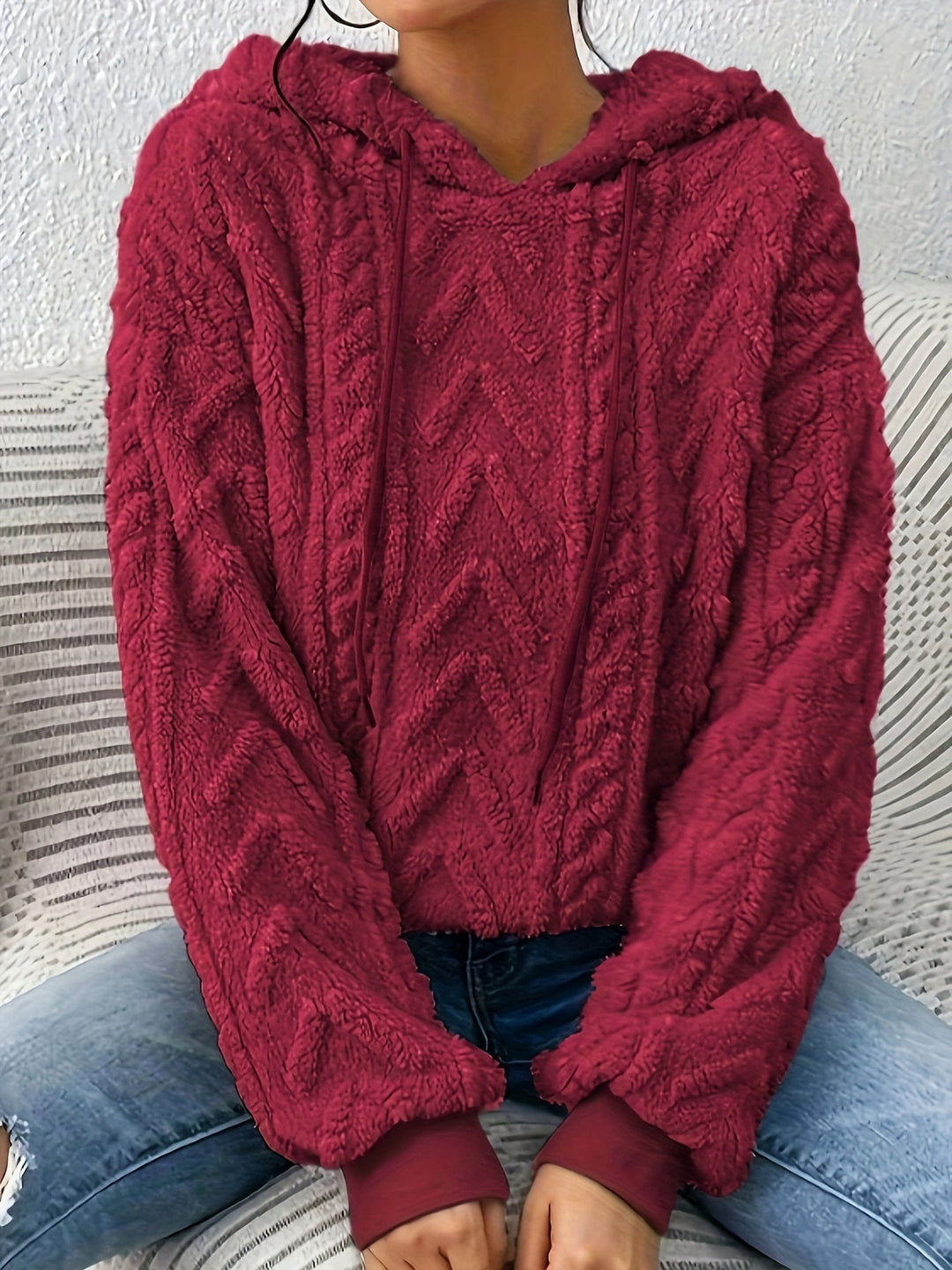 Andrine - Hosszú Ujjú Kapucnis Kabát