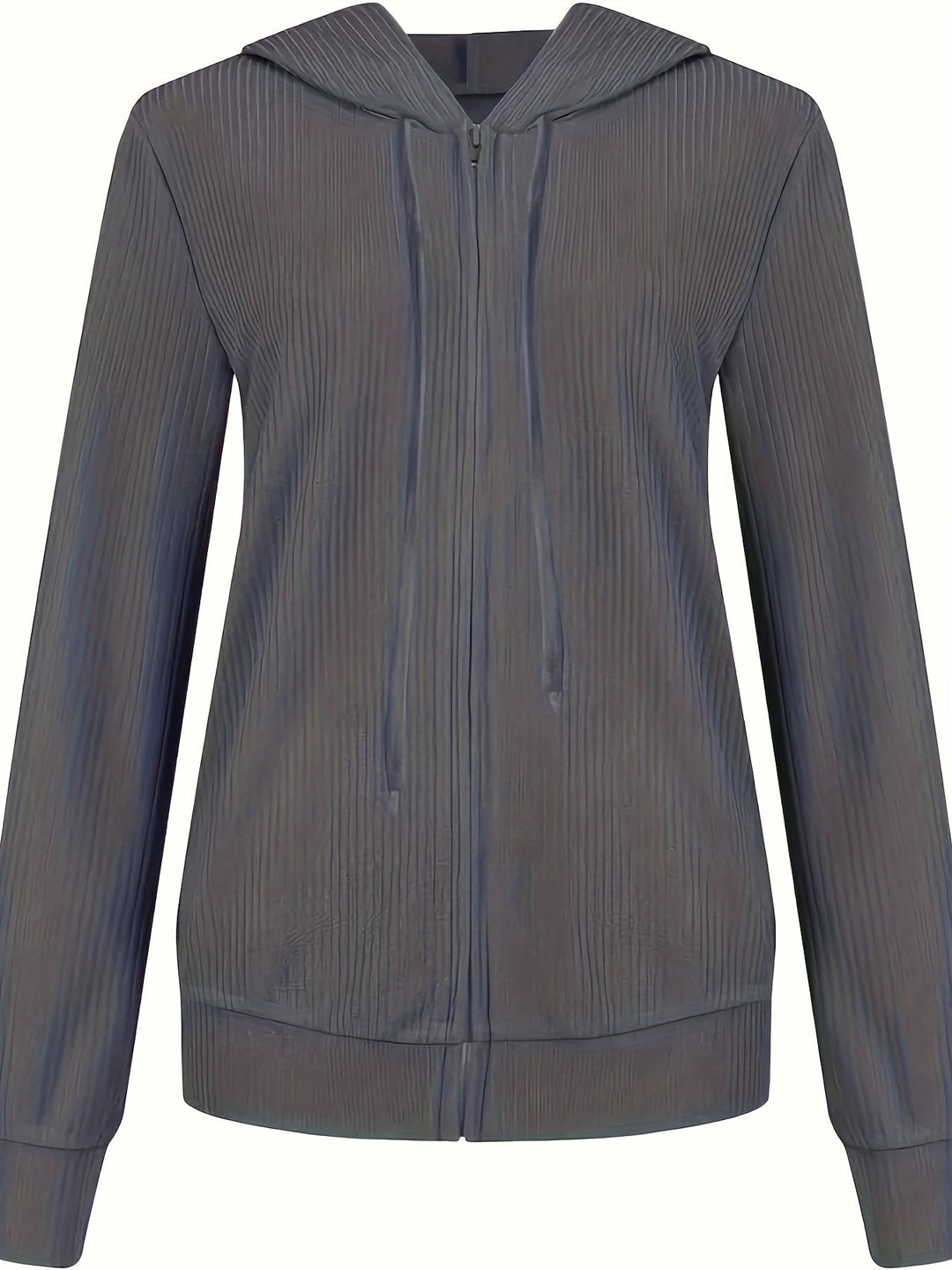 Moira - Hosszú Ujjú, Cipzáras, Húzózsinórral Ellátott Kapucnis Pulóver