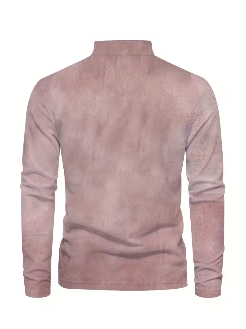 Giles - Stílusos 3D Vitorlás Nyomtatott Galléros Ing