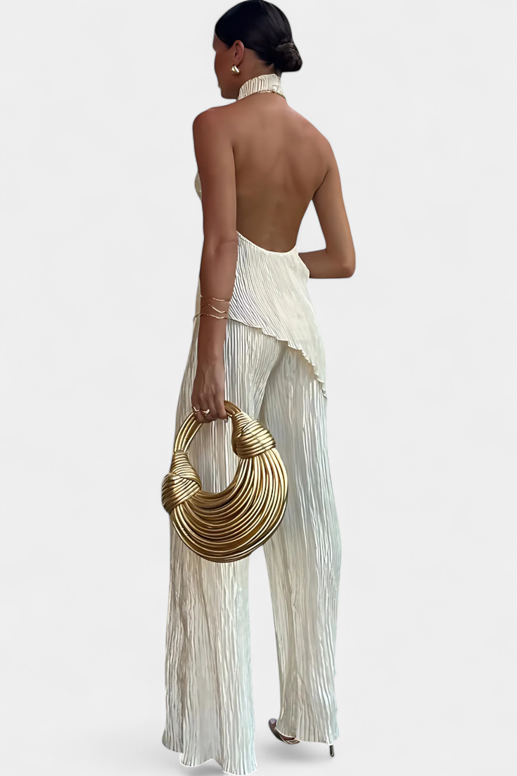 Lucindra - Aszimmetrikus Redős Felső Es Nadrág