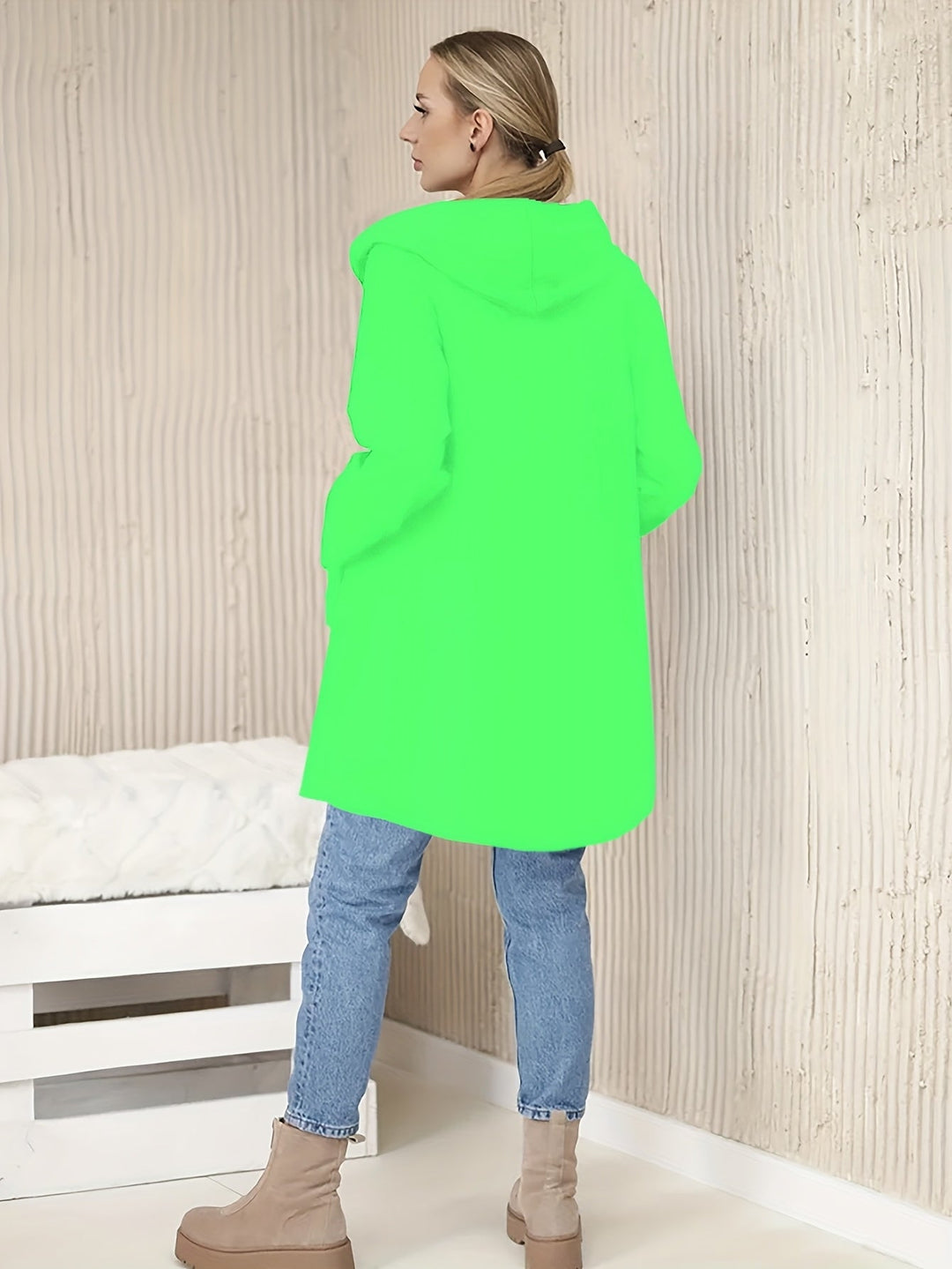 Nicola – Hosszú Ujjú Kabát Oldalsó Zsebekkel