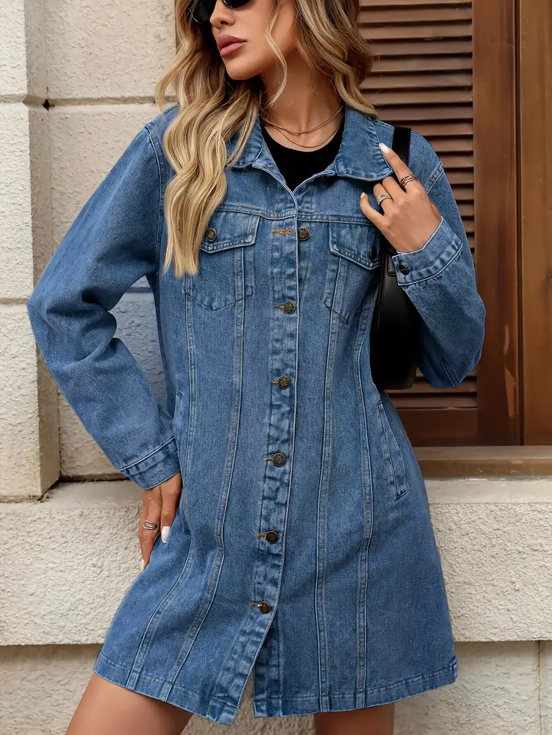 Tacie - Dénim Dzseki Elülső Zsebekkel