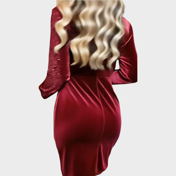 Cilla - Csillogó Midi Ruha