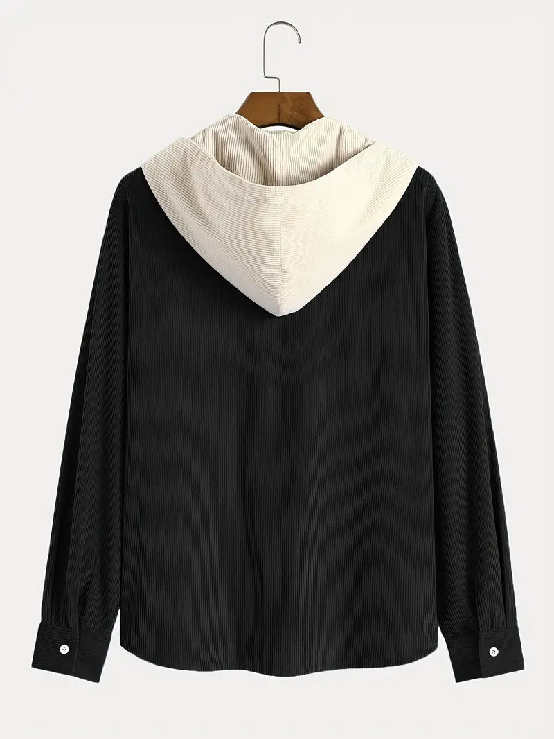 Costas - Kordbársony Textúrájú Kapucnis Pulóver