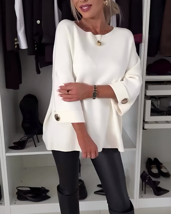 Sieglinde – Kerek Nyakú Kötött Pulóver