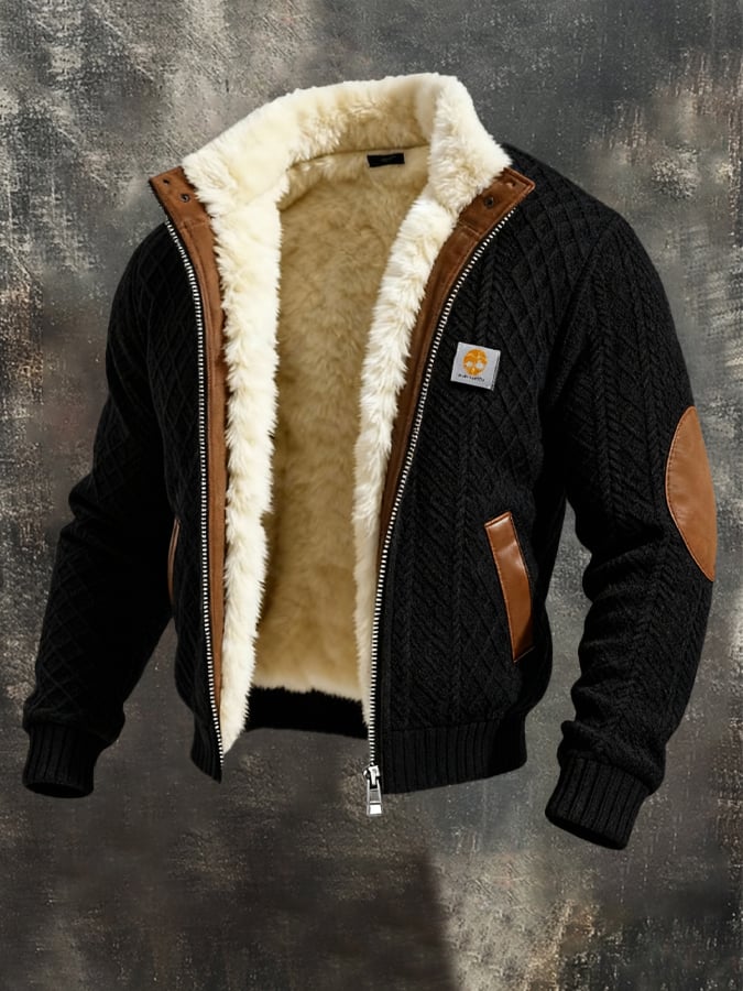 Claudio – Retro textúrájú kötött kabát