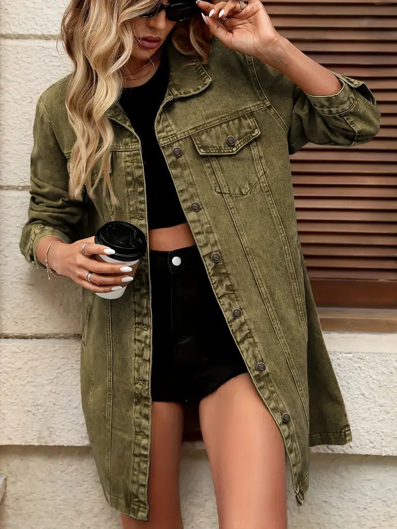 Tacie - Dénim Dzseki Elülső Zsebekkel