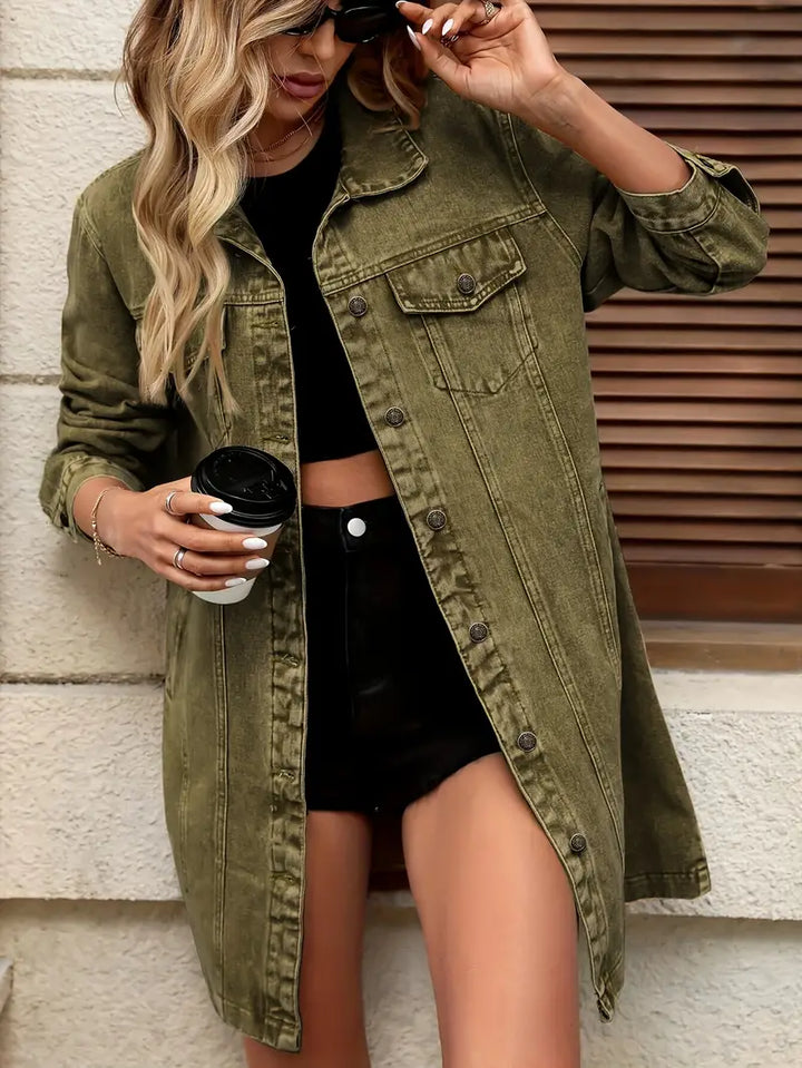 Tacie - Dénim Dzseki Elülső Zsebekkel