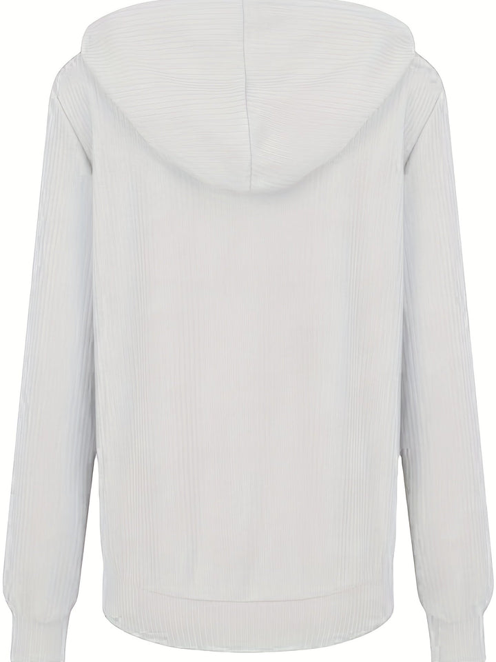 Nysa - Alkalmi Hosszú Ujjú Kapucnis Pulóver