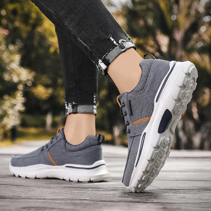 Keidean - Lélegző Vászon Cipőfűzős Tornacipő