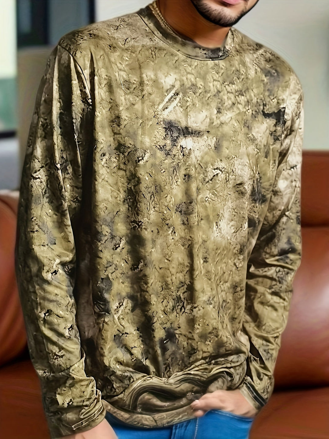 Calvin - Hosszú Ujjú Póló Blokkos Mintával