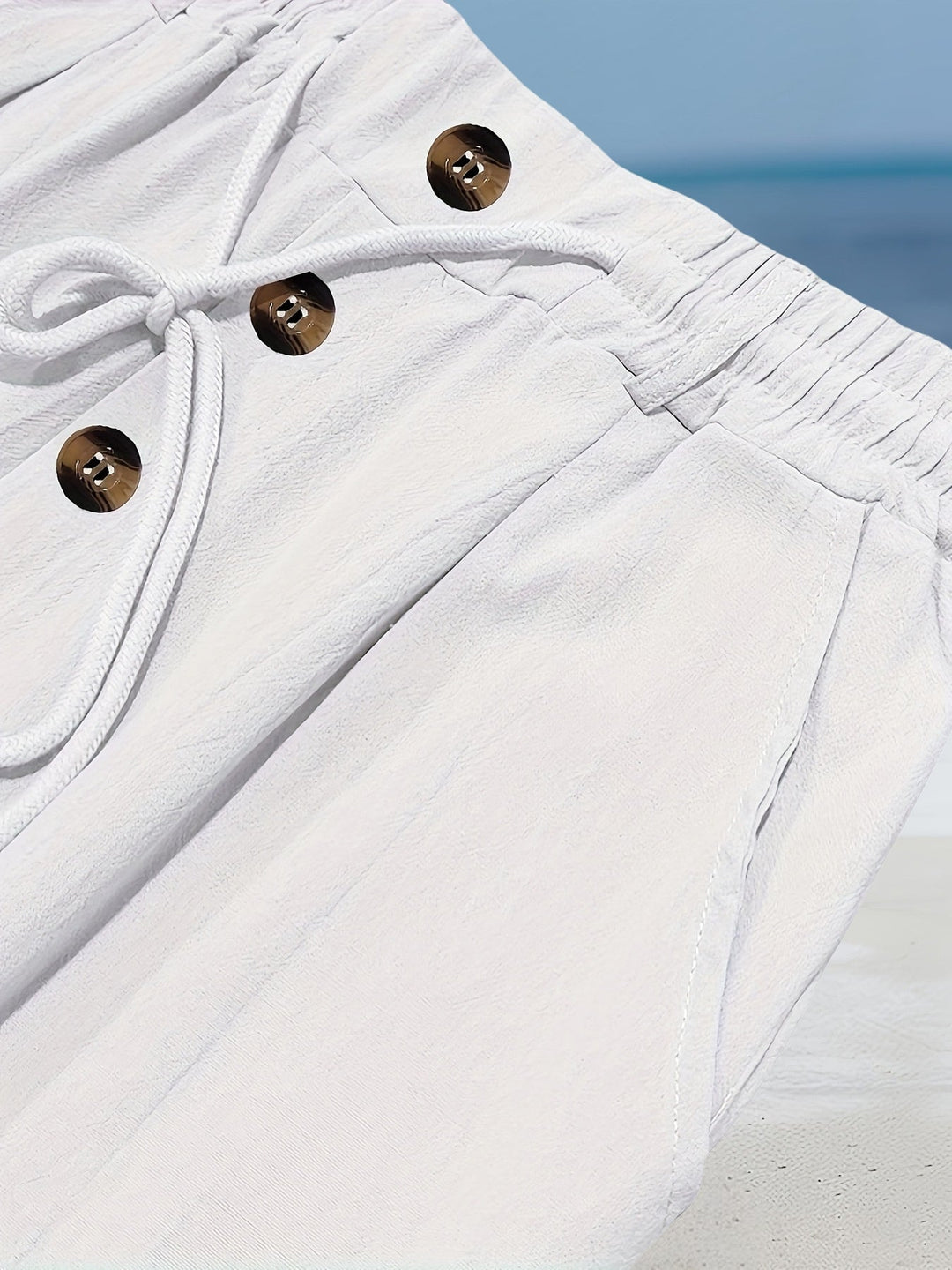 Aznar - Alkalmi Len Elasztikus Nadrág