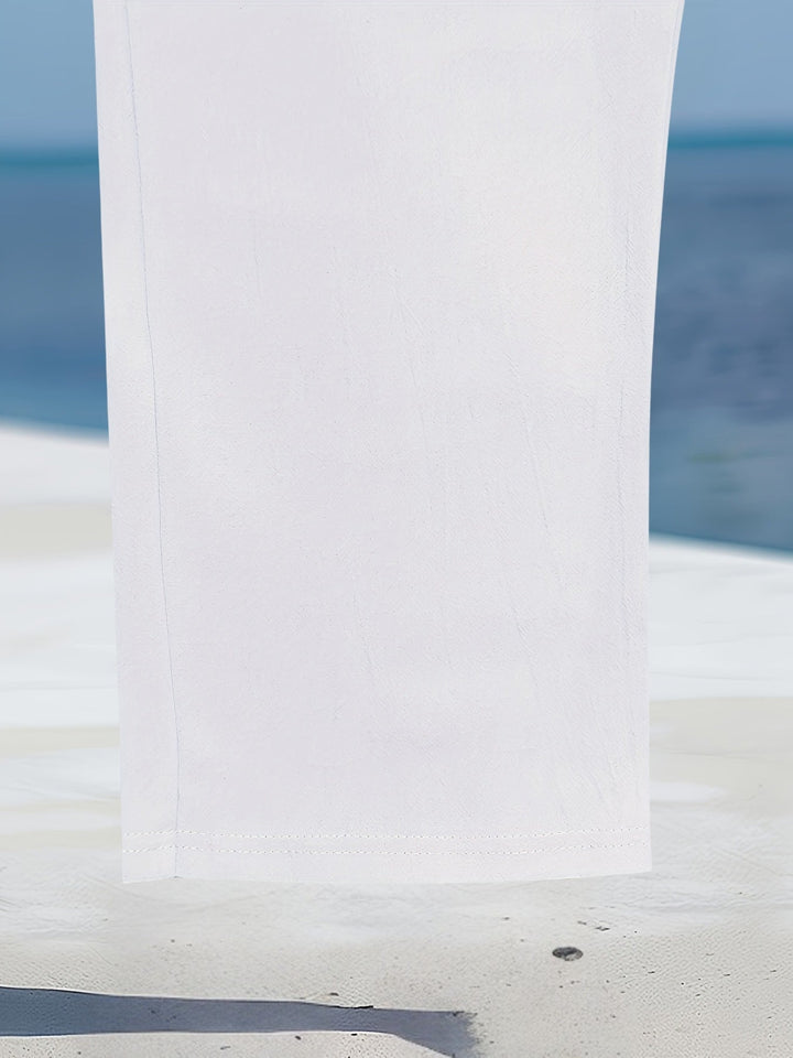 Aznar - Alkalmi Len Elasztikus Nadrág