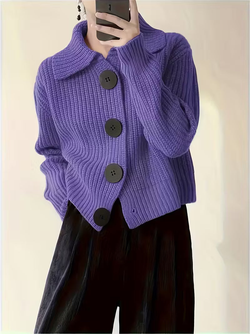 Agnetha - Kötött Pulóver Nagy Gombokkal