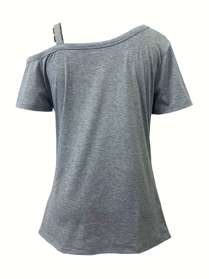 Ianthe - Stílusos Rövid Ujjú Póló