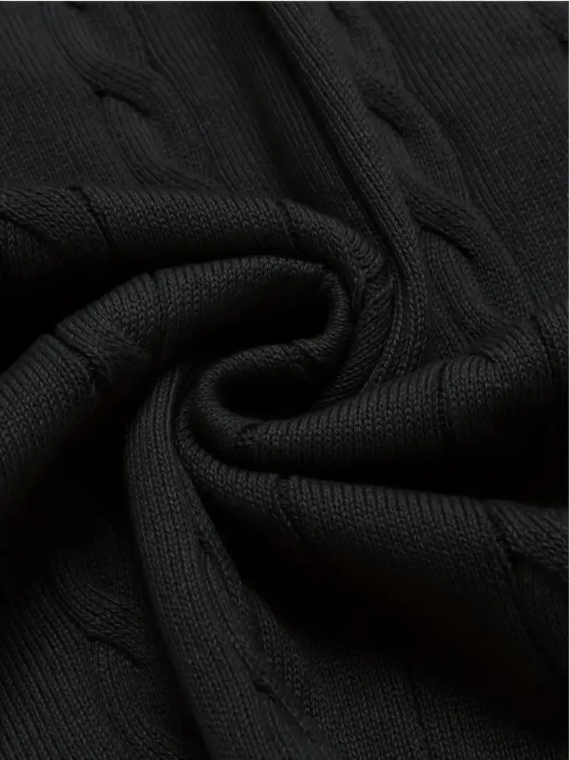 Duane - Ujjatlan, V Nyakú Kötött Pulóver