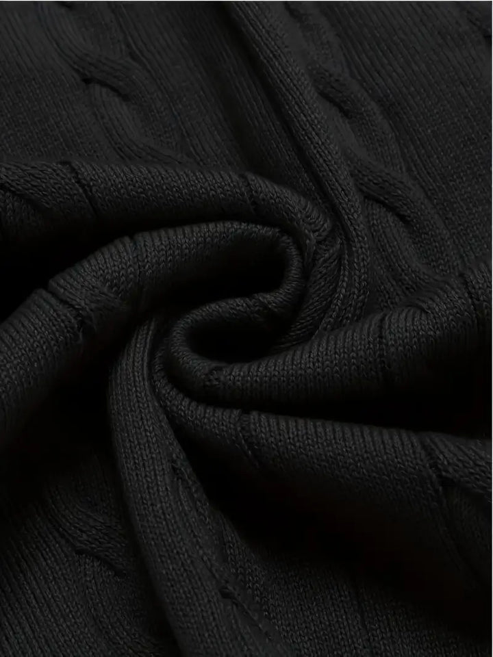 Duane - Ujjatlan, V Nyakú Kötött Pulóver