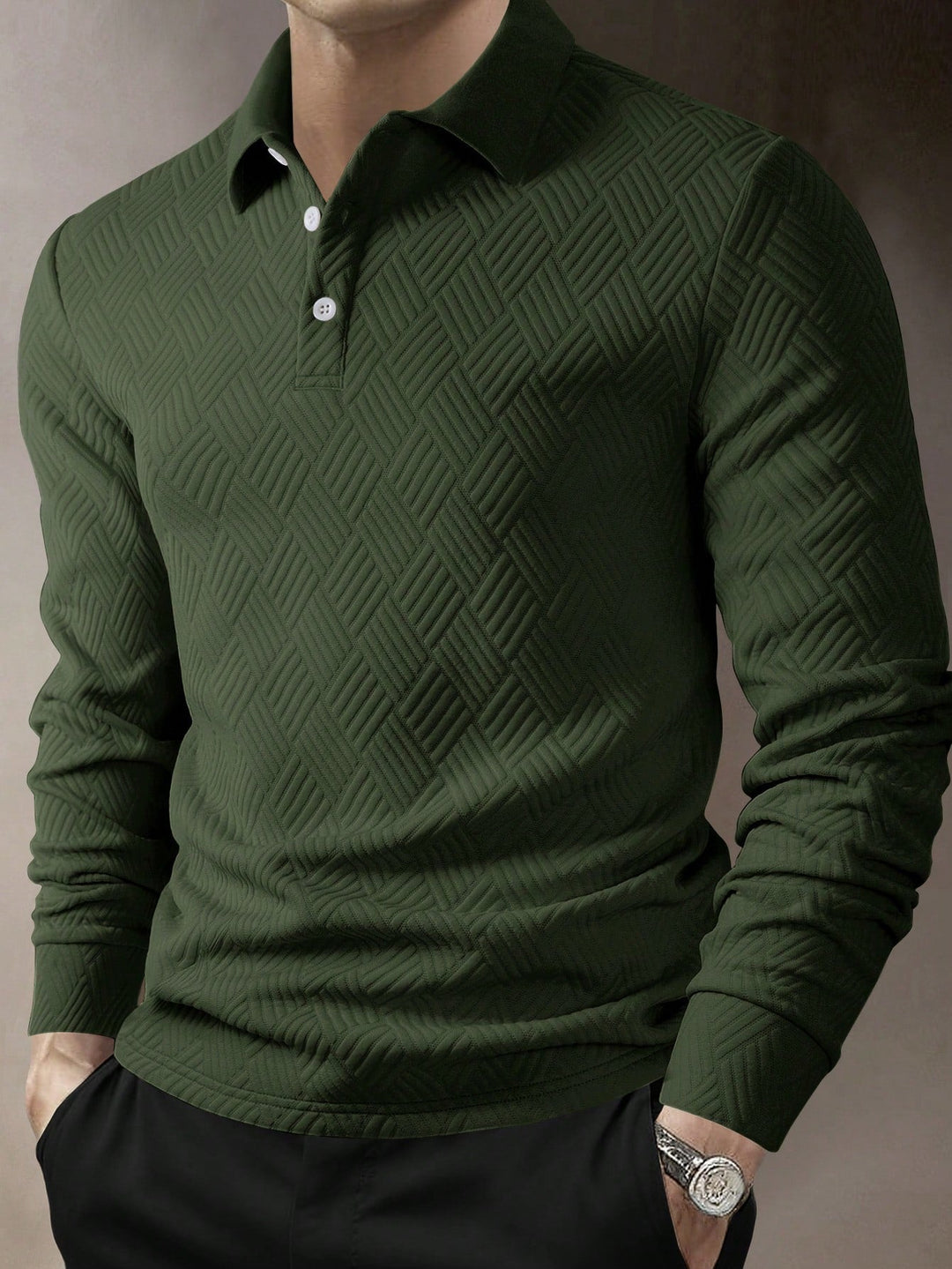 Kenric - Alkalmi, Texturált Gombos Ing