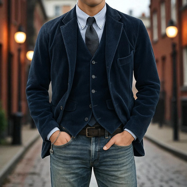 Gunnar - Kordbársony Blézer és Mellény