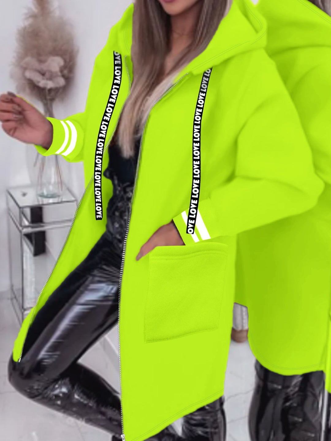 Nicola – Hosszú Ujjú Kabát Oldalsó Zsebekkel