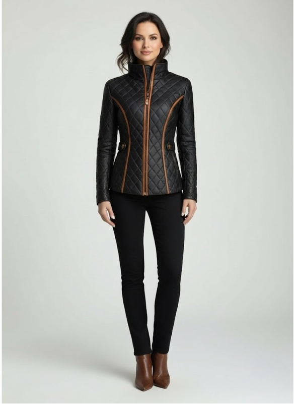 Nandini – Gyémántmintás Steppelt Kabát