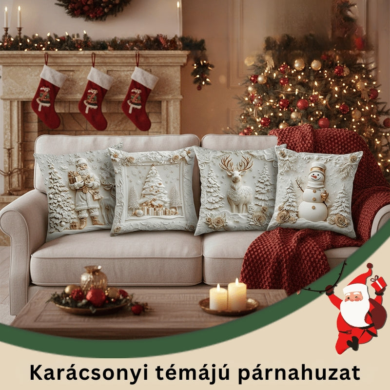 CozyFest - Karácsonyi Témájú Párnahuzat Otthoni Dekorációhoz