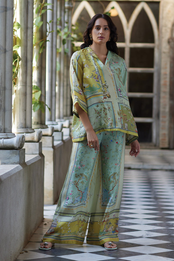 Paulette - Flair Fúzió Virágos Nadrágszett