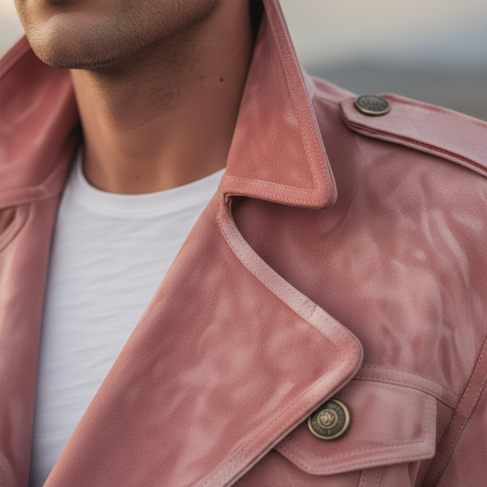 Momonosuke - Klasszikus Retro Western Stílusú Szűk Galléros Kétsoros Szűkített Kabát