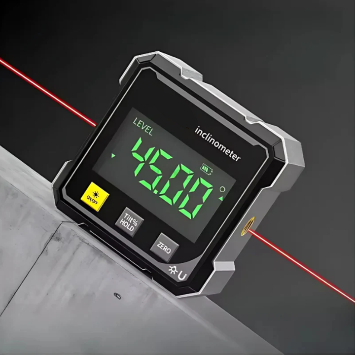 AngleMaster - Digitális Mágneses Selyem Lézeres Dőlésmérő