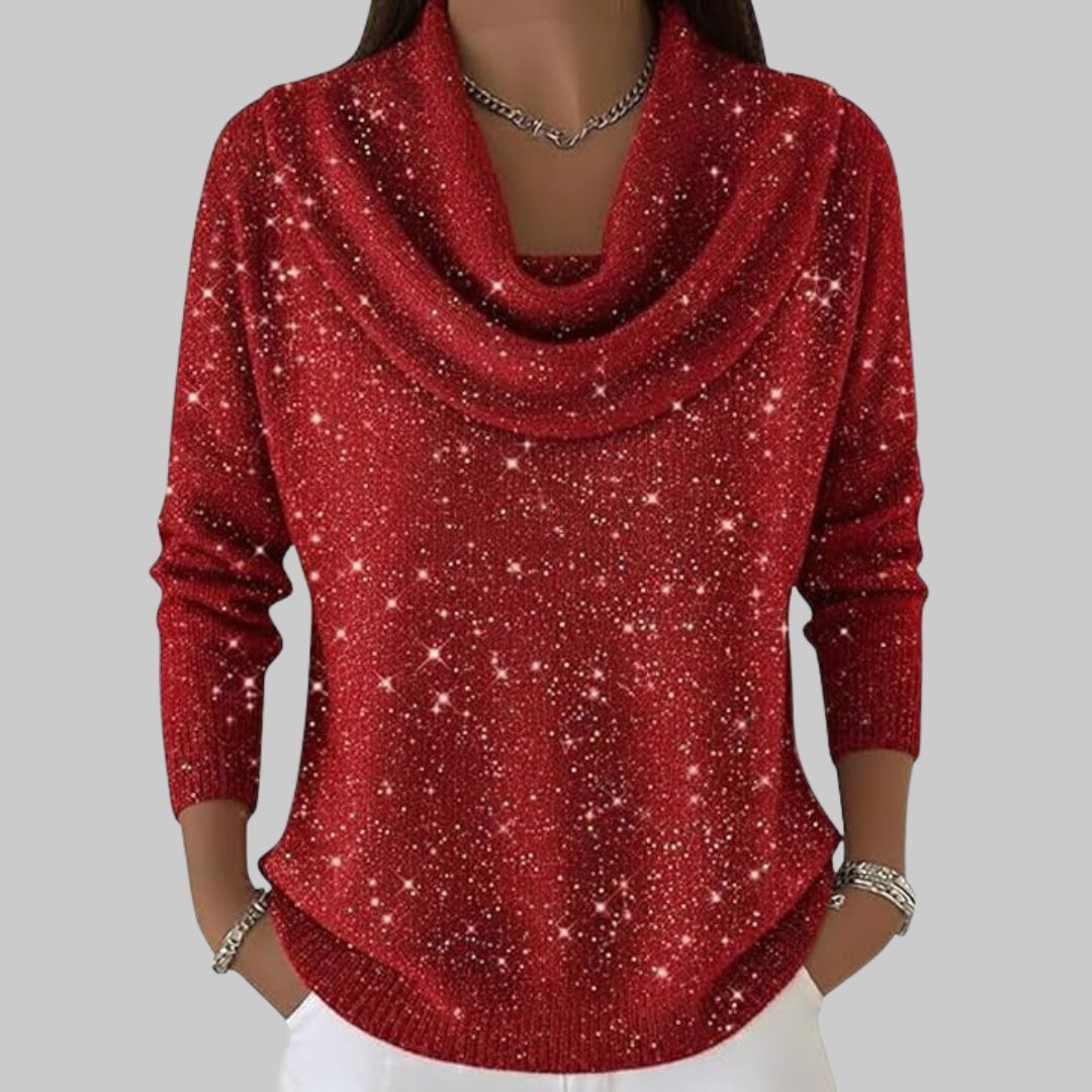 Ayelet - Puha Csillagmintás Garbó Pulóver