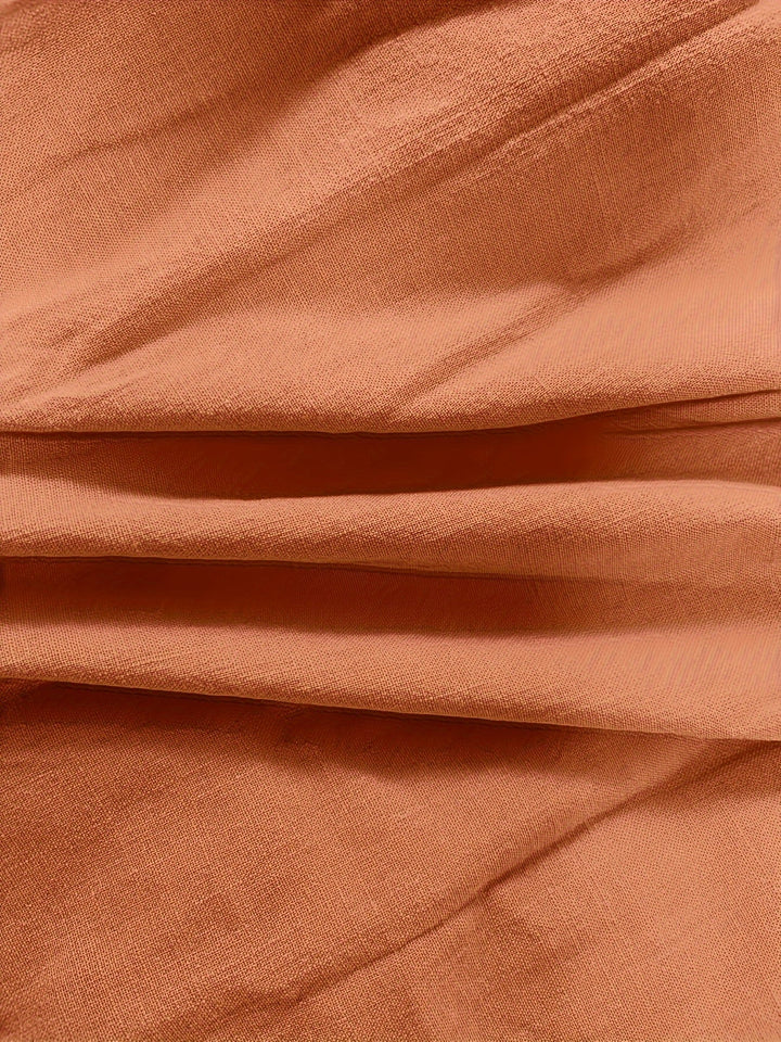 Priscilla - Hosszú Ujjú, V-Nyakú Blúz Gombos Elülső Résszel