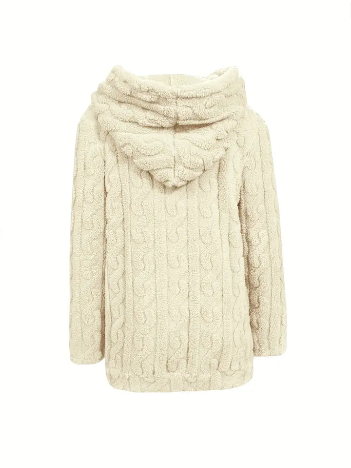 Ganka - Hosszú Ujjú Kapucnis Cipzár Pulóver