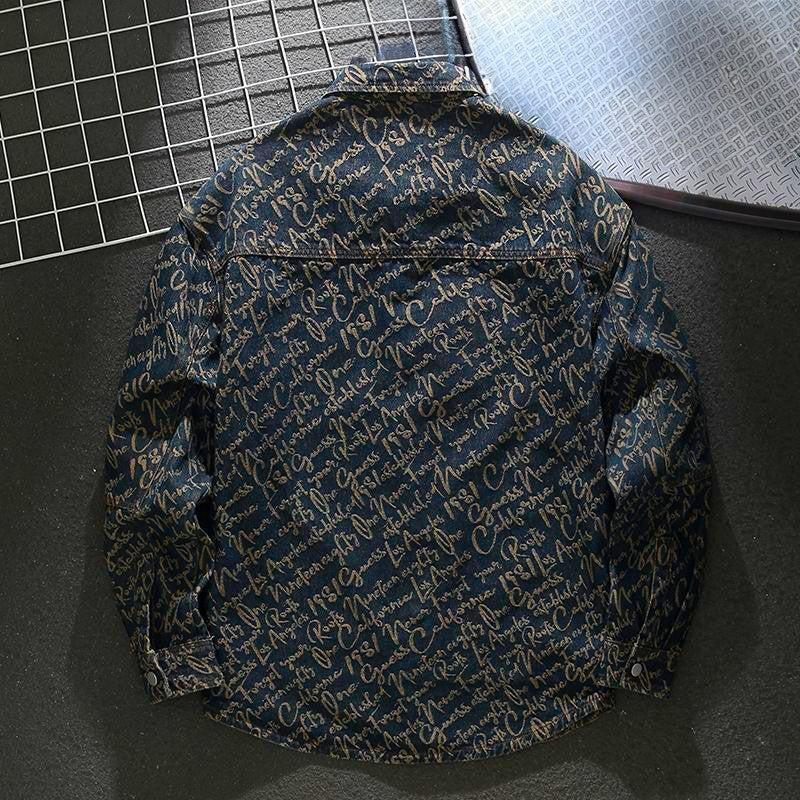 Godfrey - Denim Scripture kabát