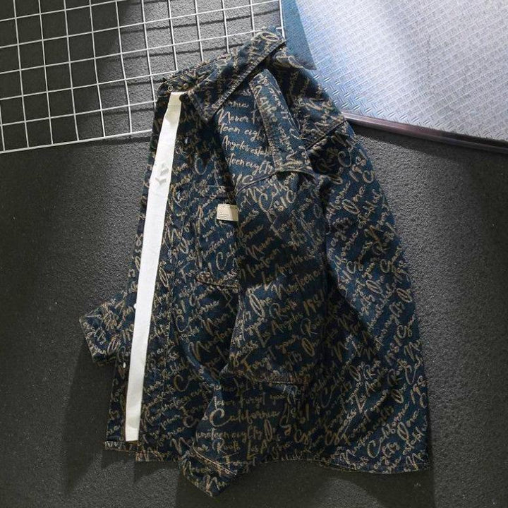 Godfrey - Denim Scripture kabát