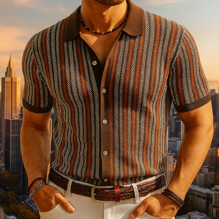 Stark - Elegáns Rövid Ujjú Ing Gombokkal