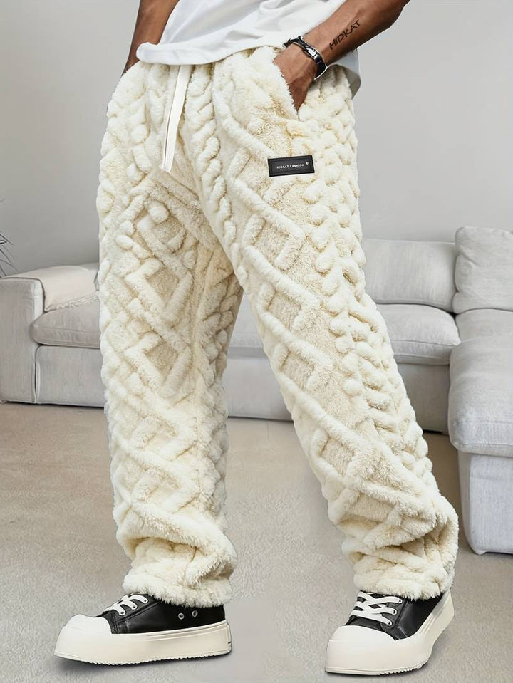 Zecharia - Geometrikus Mintás Nadrág Rugalmas Derékkal