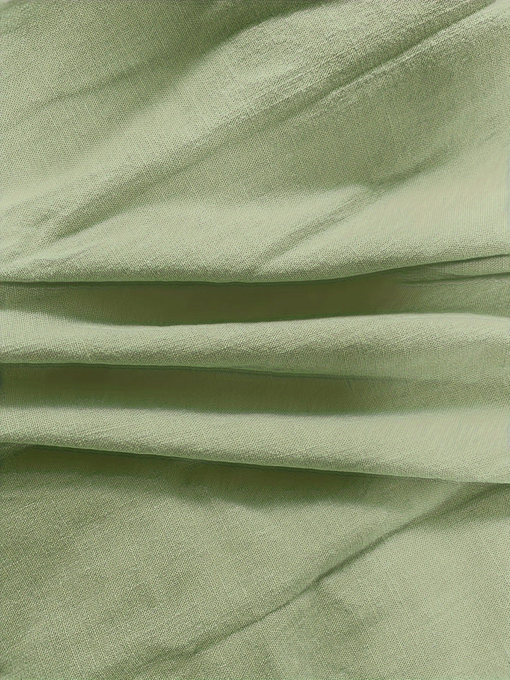 Priscilla - Hosszú Ujjú, V-Nyakú Blúz Gombos Elülső Résszel