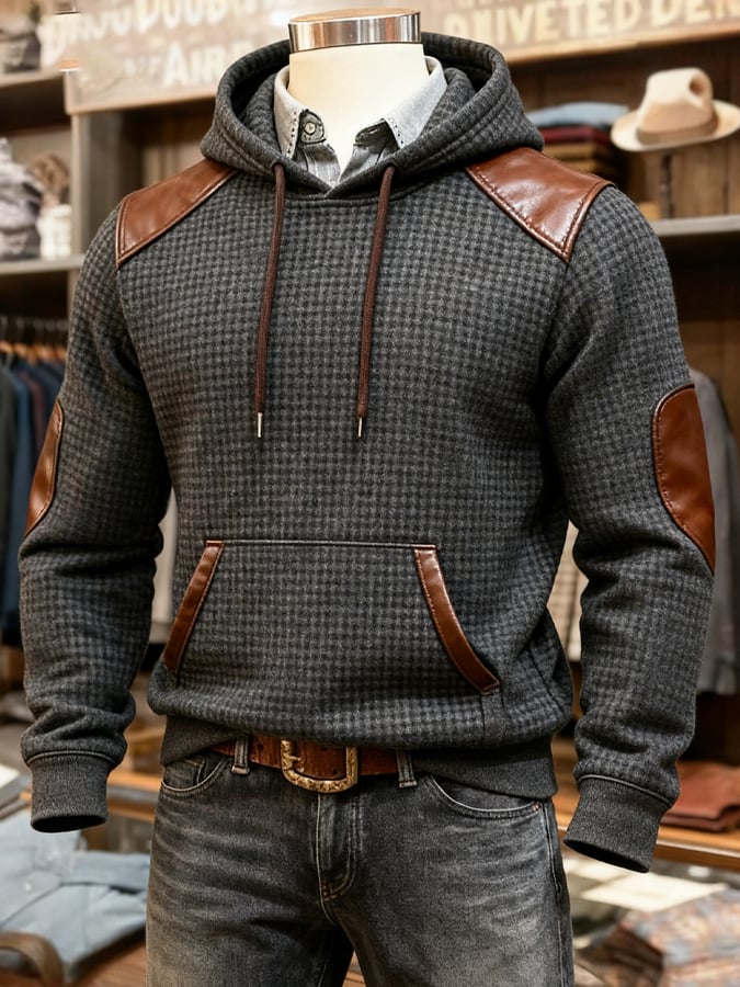 Southee – Hosszú Ujjú Kapucnis Pulóver Waffle Mintával