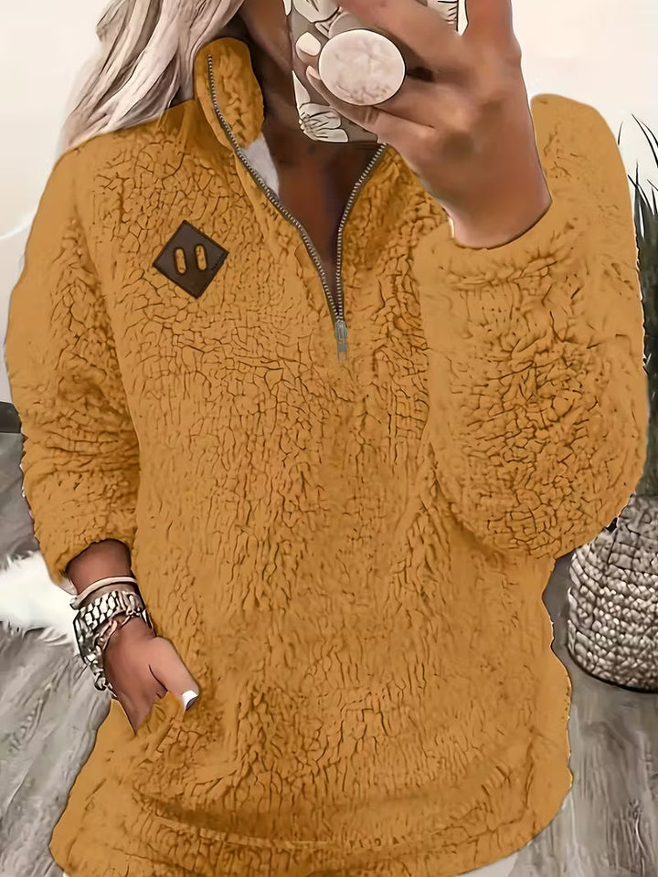 Humera - Elegáns Hosszú Ujjú Cipzáras Kabát