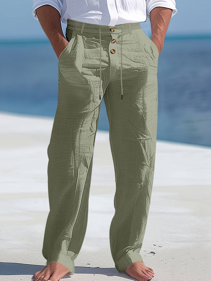 Aznar - Alkalmi Len Elasztikus Nadrág