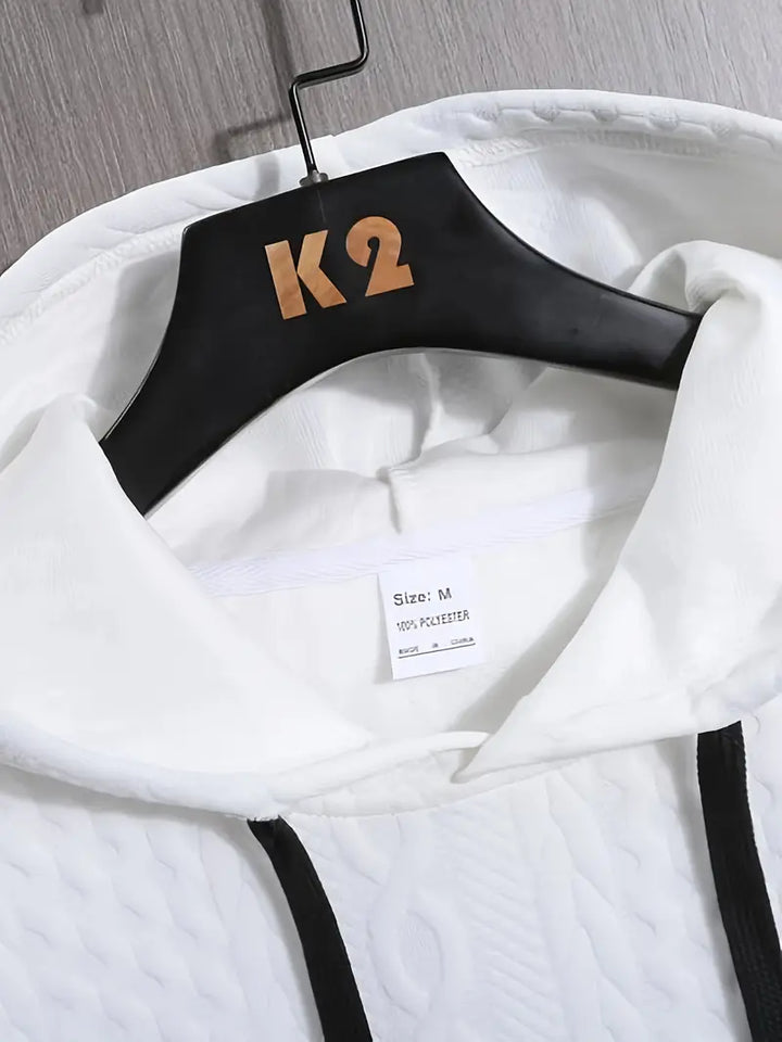 Pruitt – Hosszú Ujjú Kötött Kapucnis Pulóver