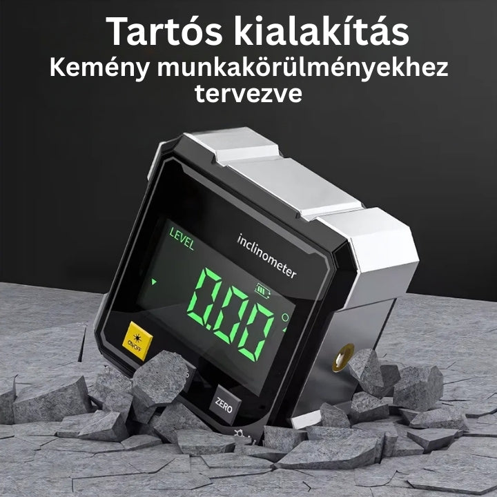 AngleMaster - Digitális Mágneses Selyem Lézeres Dőlésmérő
