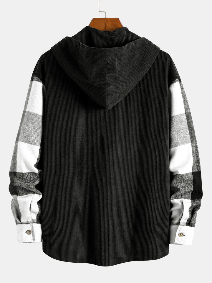 Gaston - Flanel Kockás Kapucnis Ing