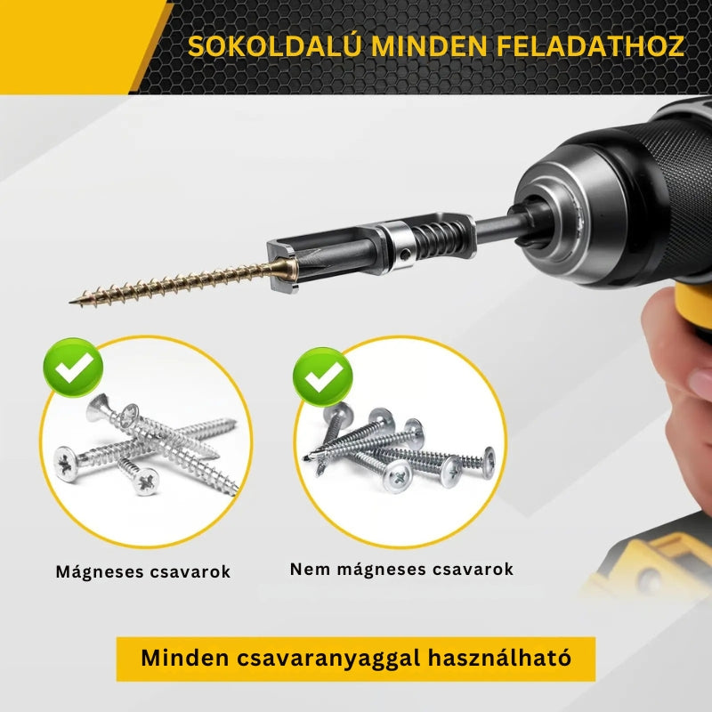 DrillMate - Csavar Tartó Rugós Retesszel