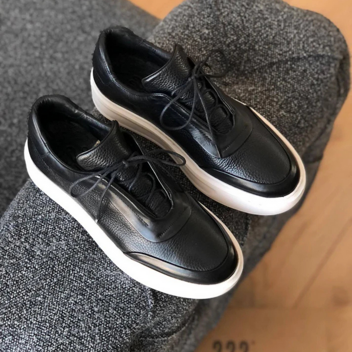 Corentin - Vastag Talpú Bőr Cipő